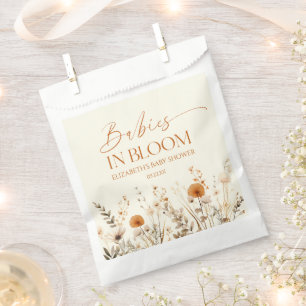 Boho Baby's in Bloom Wildflower Twins Baby shower Bedankzakje