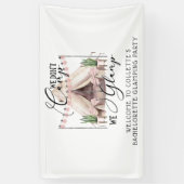 Boho Bachelorette Glamping Spandoek (Verticaal)