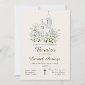 Boho Baptism in Spanish with church Kaart (Voorkant)