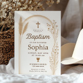 Boho Baptism Invitation et jeu de Cartes de remerc