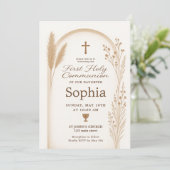 Boho Baptism Invitation et jeu de Cartes de remerc (Debout devant)