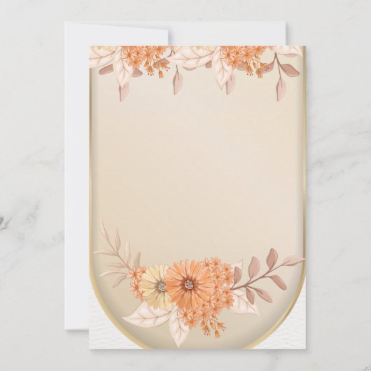 Boho Baptism Uitnodigen, Pampas Grass Boho bruilof Kaart (Achterkant)