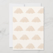 Boho Barly Wait Cub Brown Moon Star Baby shower Kaart (Achterkant)