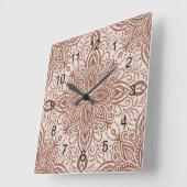 Boho Barrett Vierkante Klok (Hoek)