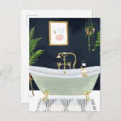 Boho Bath I Briefkaart (Voorkant / Achterkant)