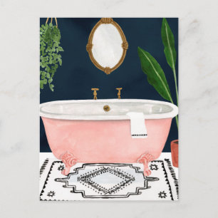 Boho Bath II Briefkaart