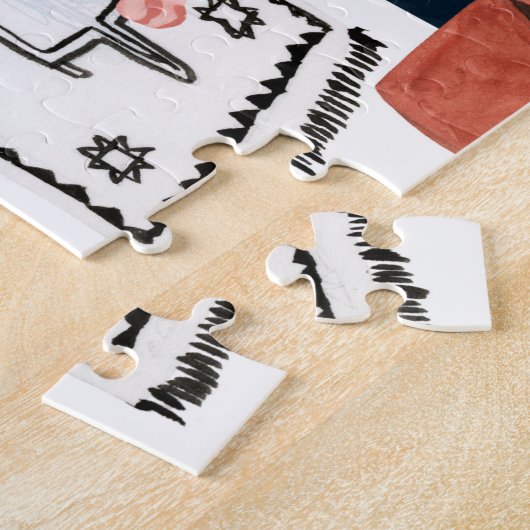 Boho Bath II Legpuzzel (Zijkant)