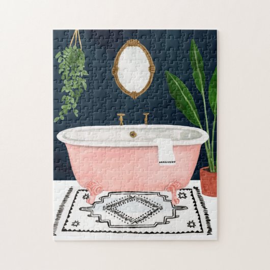 Boho Bath II Legpuzzel (Verticaal)