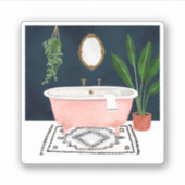 Boho Bath II Sticker (Voorkant)