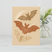 Boho Bats Halloween Kaart (Staand voorkant)