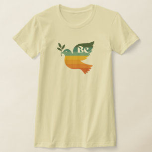 Boho Be Peace Retro Holiday Dames T-shirt