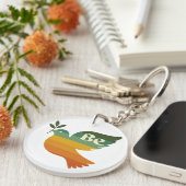 Boho Be Peace Retro Holiday Keychain (Voorkant Rechts)