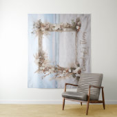 Boho Beach Bliss Bruiloft Tapestry Achtergrond Wandkleed (In situ)