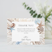 Boho Beach Bruidsfeest Bedankkaart (Staand voorkant)