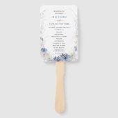 Boho Beach Destination Hampton Wedding Programma Handwaaier (Voorkant)