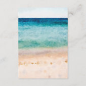 boho beach QR code carte d'information du mariage (Dos)