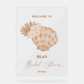 Boho Beach Seashell Fête des mariées Bienvenue (Recto)