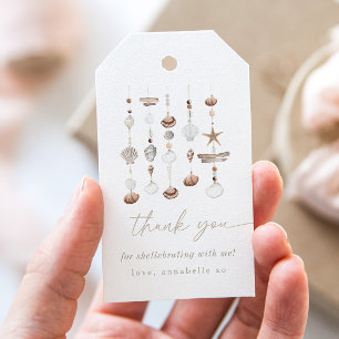 Boho Beach Shell Baby shower Cadeaulabel