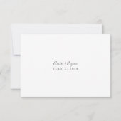 Boho Beach Tropical Beige Floral sans Repas RSVP (Dos)