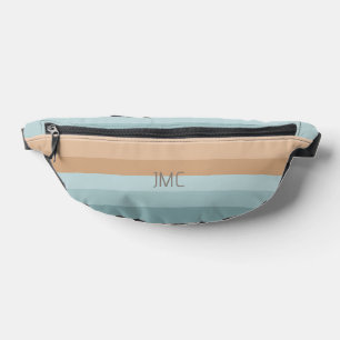 Boho Beach Vibes gestreept monogram Heuptasje