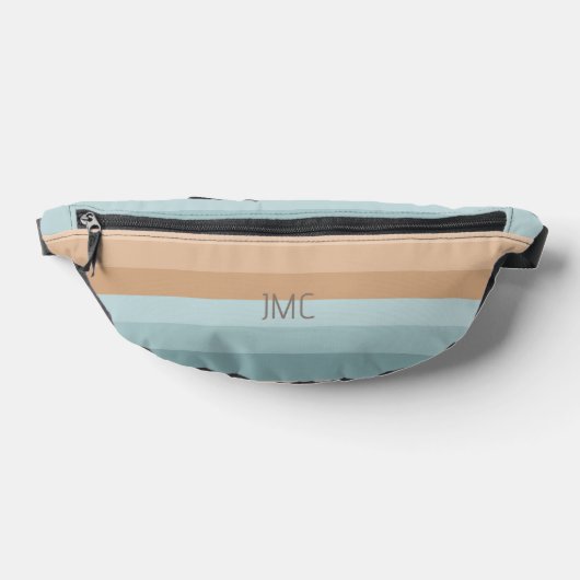 Boho Beach Vibes gestreept monogram Heuptasje (Liggend)