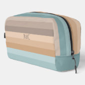 Boho Beach Vibes gestreept monogram Toilettasje (Rechterhoek)
