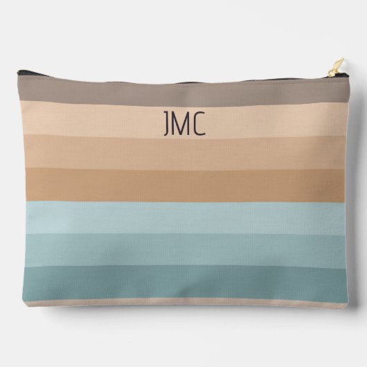 Boho Beach Vibes Monogrammed Streep Etui (Achterkant)