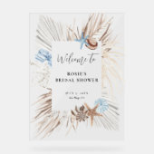 Boho Beach Vrijgezellenfeest Acryl Bord (Voorkant)