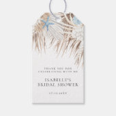 Boho Beach Vrijgezellenfeest Cadeaulabel (Voorkant)