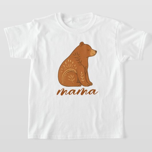 Boho Bear Mama T-Shirt (Laagn)