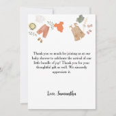 Boho bébé vêtements merci baby shower (Devant)