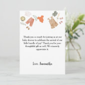 Boho bébé vêtements merci baby shower (Debout devant)