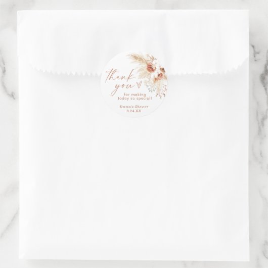 Boho bedank sticker (Tas)