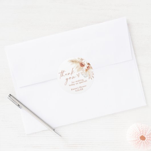 Boho bedank sticker (Envelop)