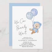 Boho Beer Barly Wait Baby Boy Shower Kaart (Voorkant / Achterkant)