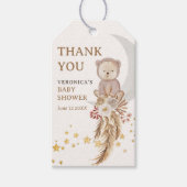 Boho Beer Moon Baby shower Dank u wel Cadeaulabel (Voorkant)