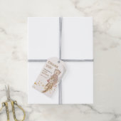 Boho Beer Moon Baby shower Dank u wel Cadeaulabel (Met Touw)