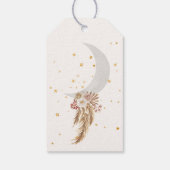 Boho Beer Moon Baby shower Dank u wel Cadeaulabel (Achterkant)