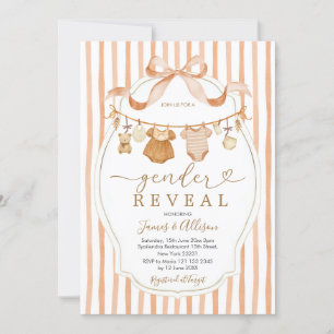Boho Beer Rustic Baby Clothesline Genderonthulling Kaart