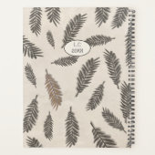 Boho Beige Botanical één dag tegelijk Planner (Achterkant)