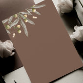 Boho Beige Botanisch Trouwmenu Menu