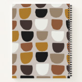 BOHO Beige Brown Earth Tones Onderwerp Notitieboek (Achterkant)
