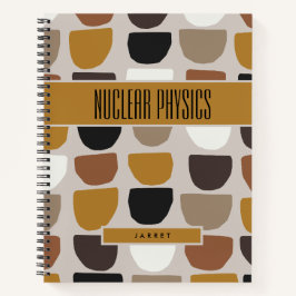 BOHO Beige Brown Earth Tones Onderwerp Notitieboek