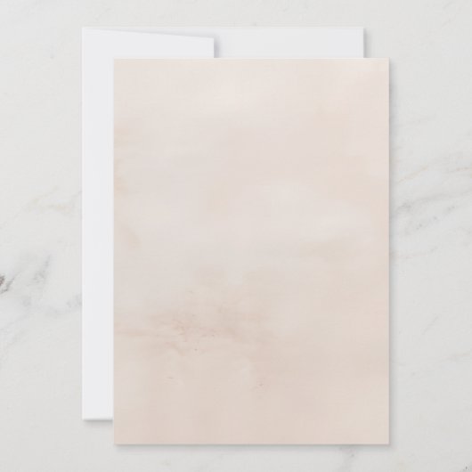 Boho Beige Détails du Mariage Insérer une carte (Dos)