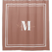 Boho Beige Douche rideau Couleur B17868 (Devant)