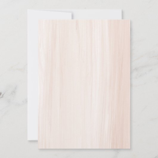 Boho Beige Flowesr waterverf afstuderen brunch Kaart (Achterkant)