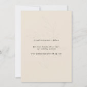 Boho Beige Foto Save The Date Kaart (Achterkant)