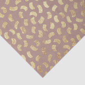 Boho Beige Golden Paint Strokes #B08B82 Tissuepapier (Detail)