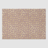 Boho Beige Golden Paint Strokes #B08B82 Tissuepapier (Voorkant)