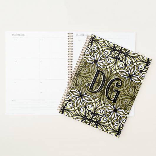 Boho Beige Green Planner (Display)